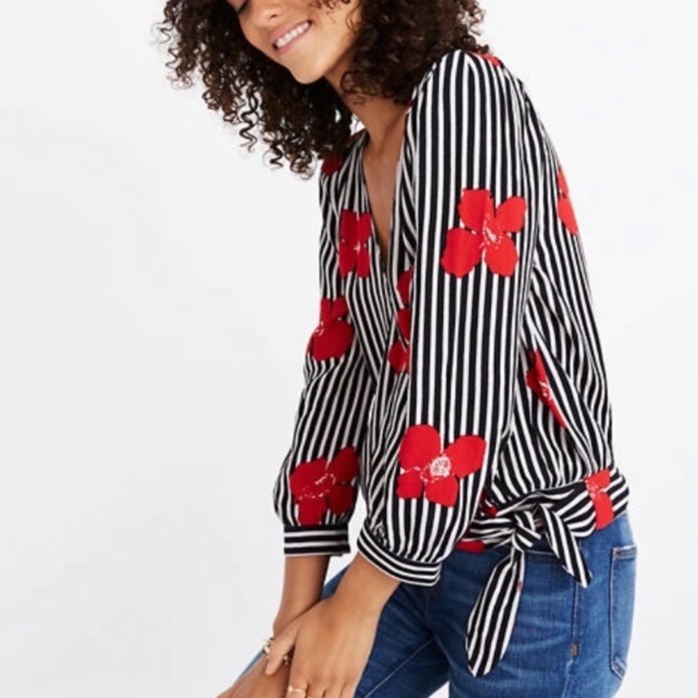 Madewell 2018 candies orchids wrap top